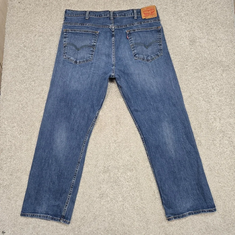 Levi's 569 jeans Men's 38x30 Blue Denim Loose Straight‎ relax Fit stretch